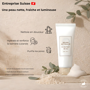 Mousse nettoyante au riz