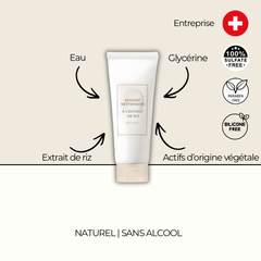 Mousse nettoyante au riz - Glow & Douceur