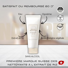 Mousse nettoyante au riz - Glow & Douceur